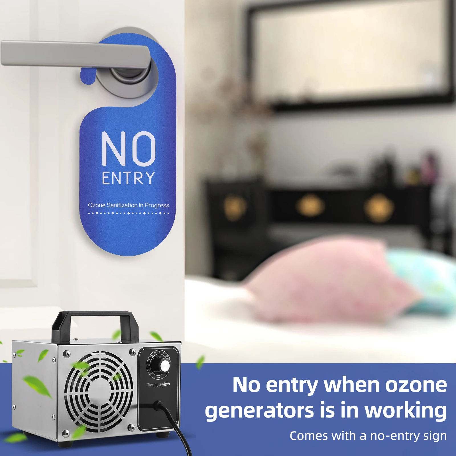 مولد أوزون محمول الفولاذ المقاوم للصدأ آلة الأوزون إزالة الرائحة المؤين لتنقية الهواء الأوزون للمنزل سيارة الحيوانات الأليفة 0-60 دقيقة الموقت