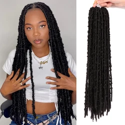 Nido de Pelo Largo con forma de mariposa para mujer, pelo de ganchillo, ligero y suave, desgastado, novedad