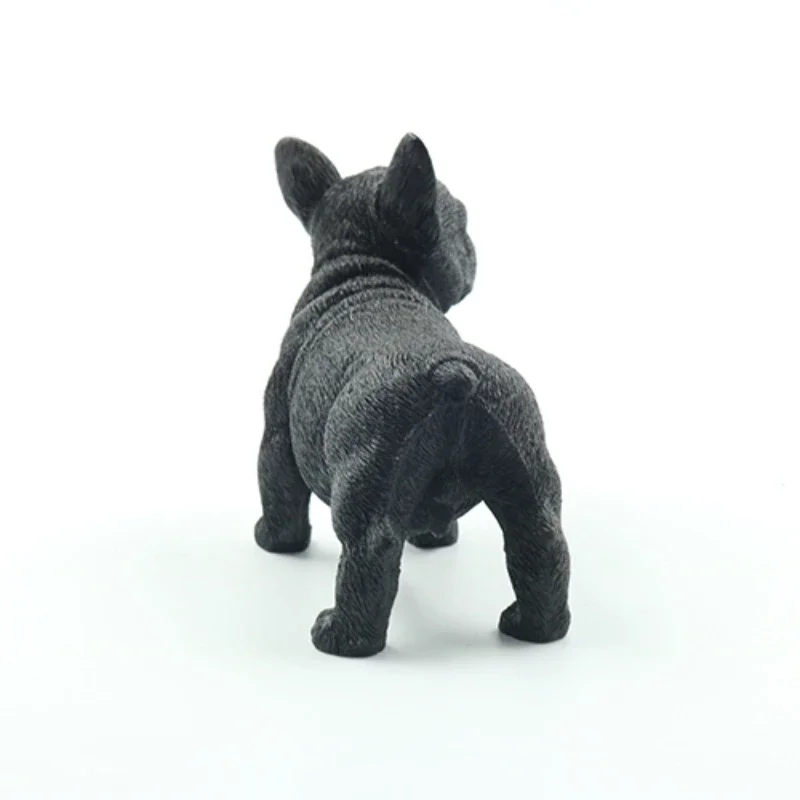 1/6 스케일 서있는 작은 개 프렌치 불독 동물 모델 12 인치 장식 시뮬레이션 애완 동물 장난감 피규어
