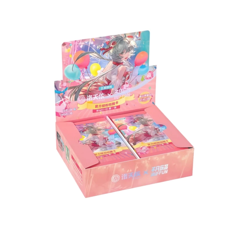 공식 정품 가상 가수 루오 톈이 시리즈 애니메이션 카드 캐릭터 주변 수집품 장난감 카드 어린이 축제 선물
