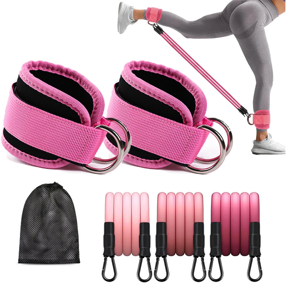 Klamra do kostki fitness, trening nóg, urządzenie do treningu bioder, pętla na kostkę, pasek do wiązania nóg, most, urządzenie do treningu klamry kostki — zdjęcie 2