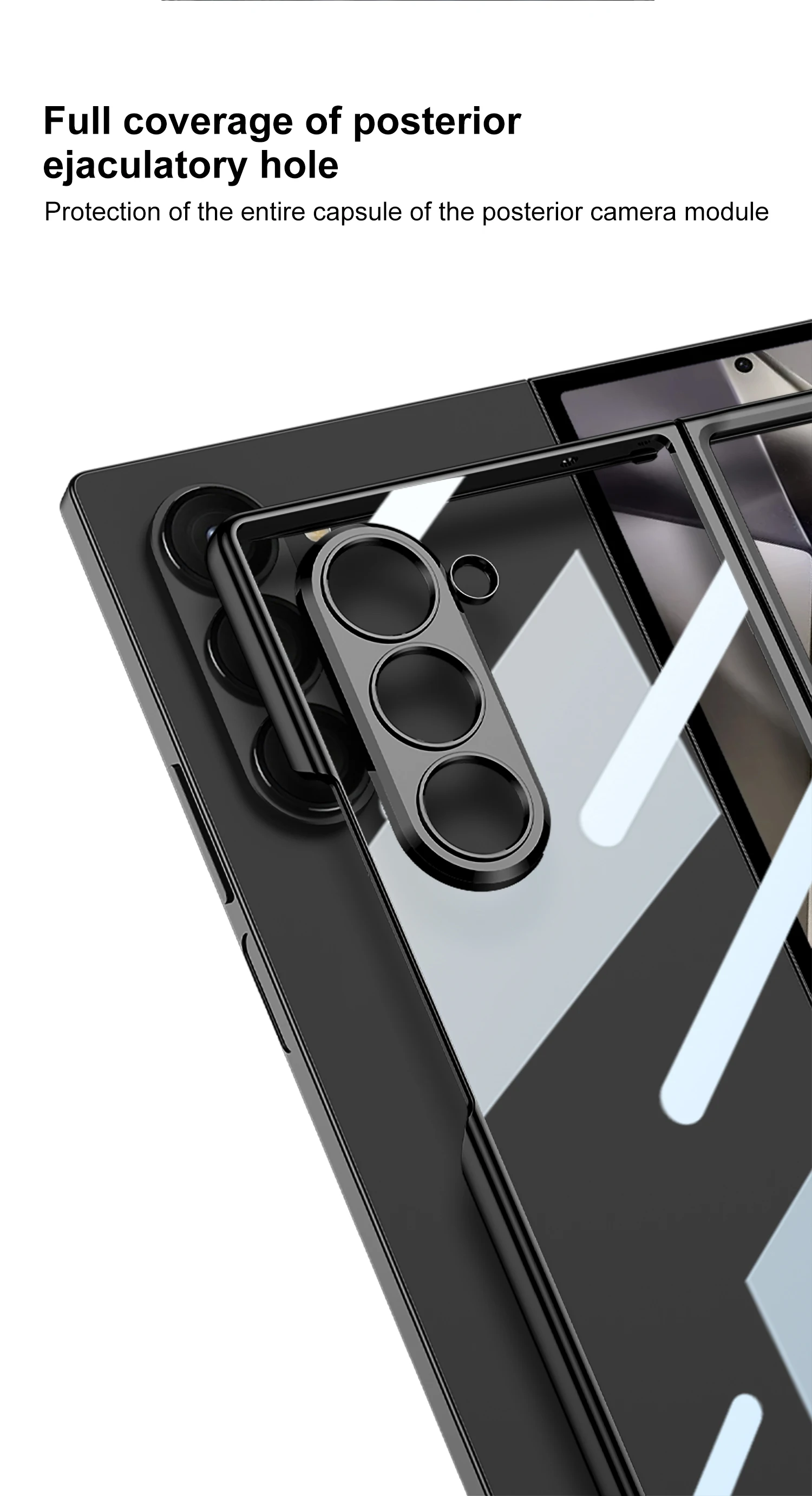 Luxus-Beschichtung Bildschirm Glas Fall Für Samsung Galaxy Z Fold 7 6 Kamera Schutzhülle Klare Kunststoff Abdeckung Für Z falten 5 4 Funda – Detail 7