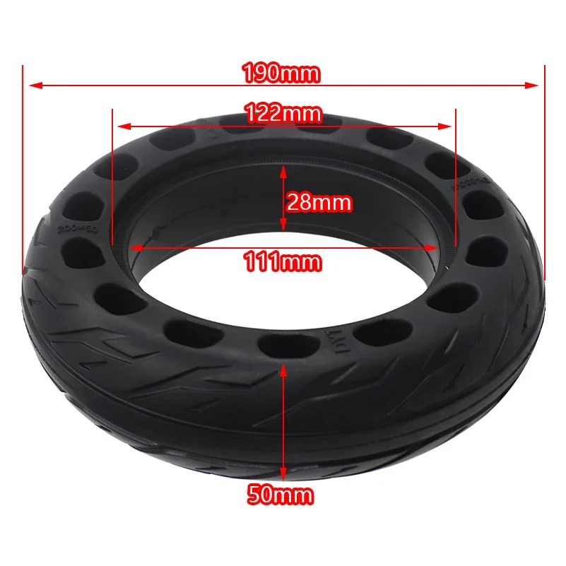 Solid Tire for Xiaomi M365 1S Pro 2 Electric Scooter 200x50 Rubber Honeycomb Tyre  Mijia Mi Essential  8 inch Wheel