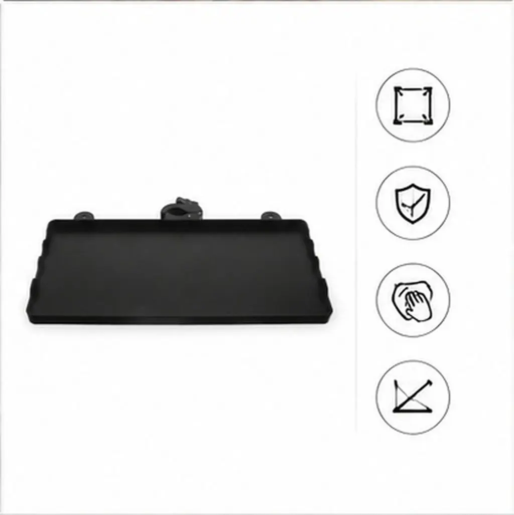 Microphone Stand Tray Clamp on Floor Stand Shelf Attachment for Piano Guitar Streaming Karaoke Concert Music