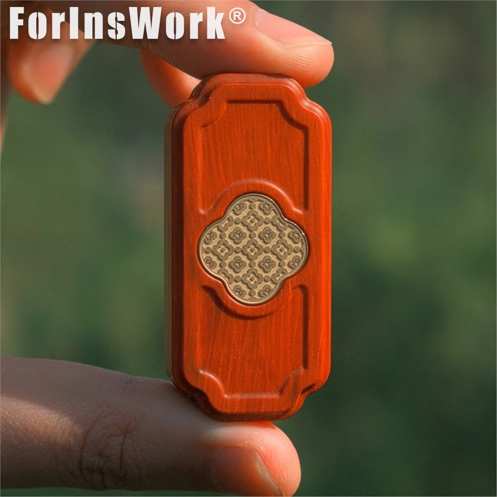 Geek Wooden Ruyi Mechanical Push Cards EDC Tinker Fingertip Decompression Toys