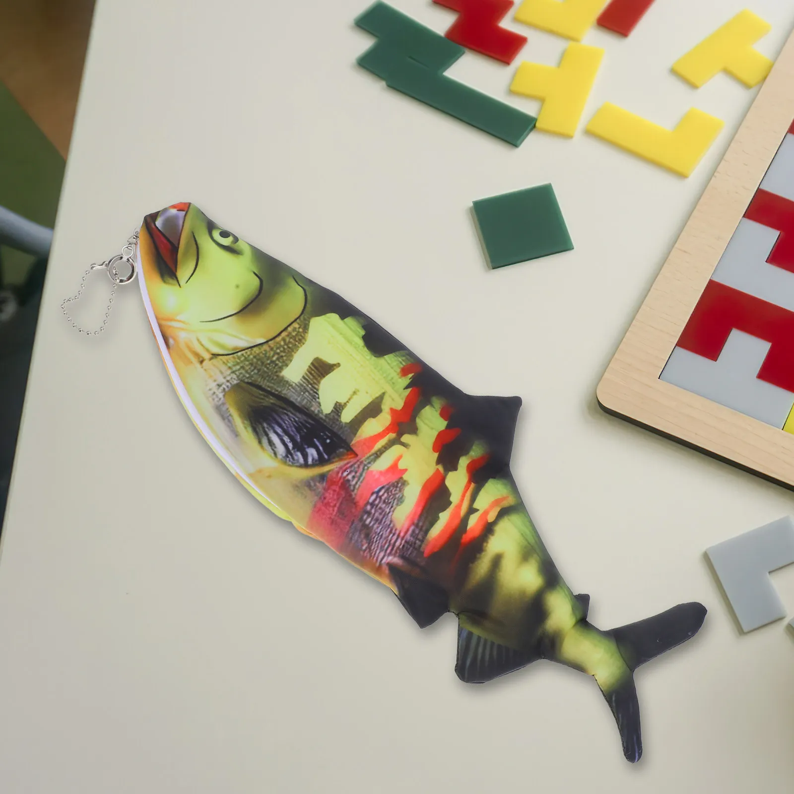 Fish Shaped Pencil Case Zipper Closure Realistic Fish Pen Pouch School Supplies Bag Coin Purse Makeup Teens Kids