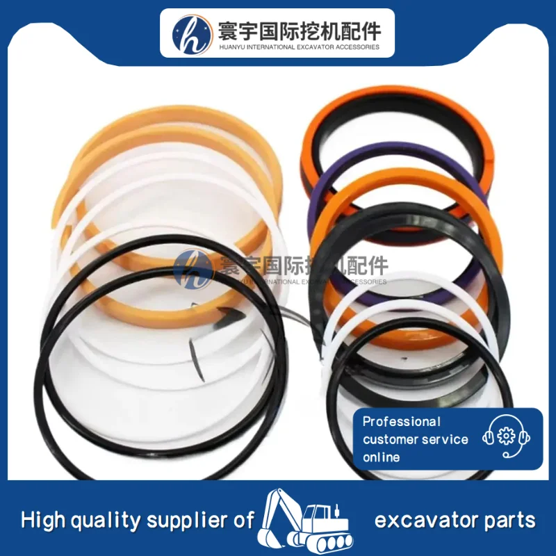 

Compatible with Komatsu PC200-7 PC200-8 Hydraulic Cylinder Repair Kit 707-99-57160 707-98-48610 Arm Cylinder Seal Kit Machinery
