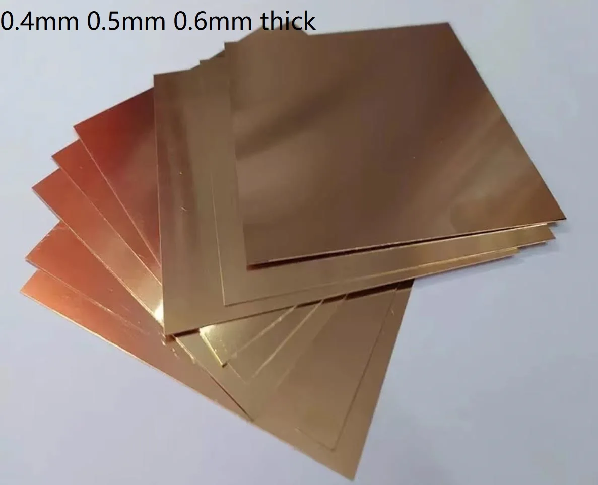 0.4mm 0.5mm 0.6mm thick C5191 phosphor copper sheet phosphorous bronze plate phosphorized copper panel Phosphor bronze strip