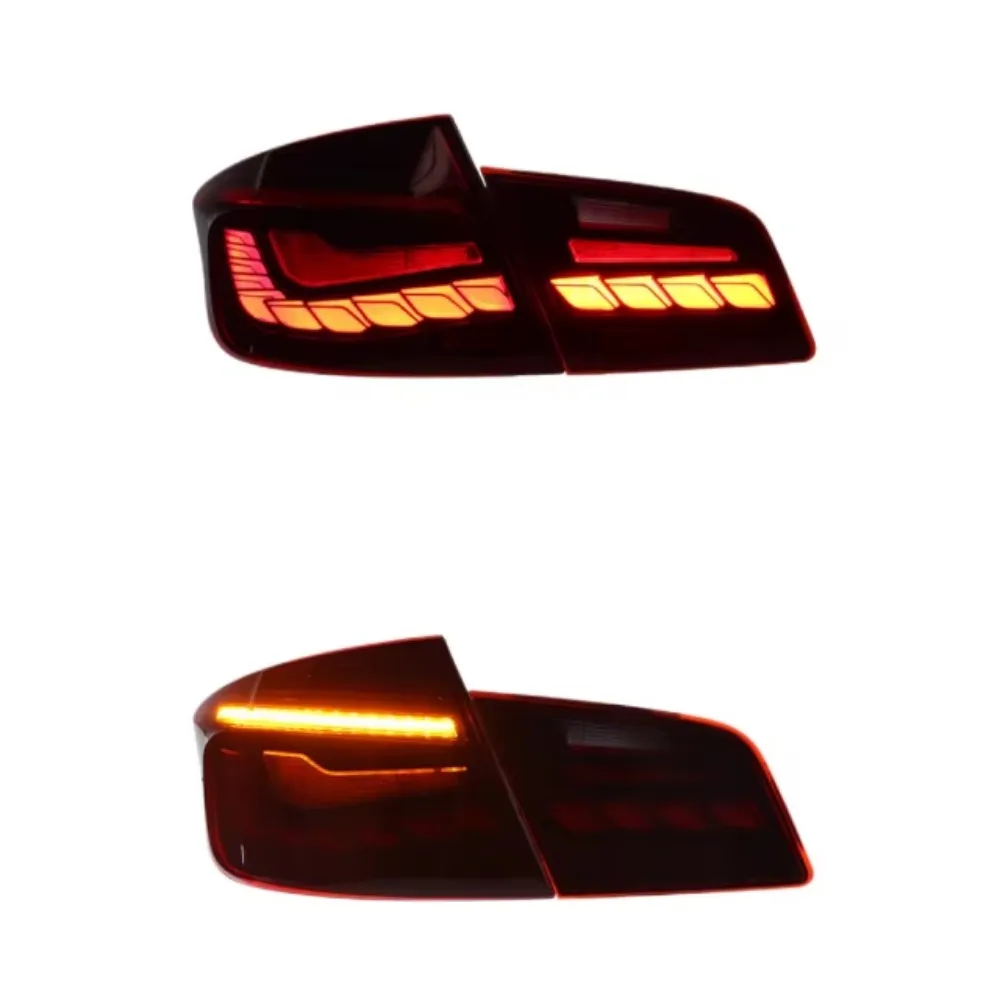 BMW F10 Taillight Auto Parts Red Dragon Scale Auto Light Emitting Diode Taillight BMW 5 Series F10 Taillight Upgrade 2011-2017