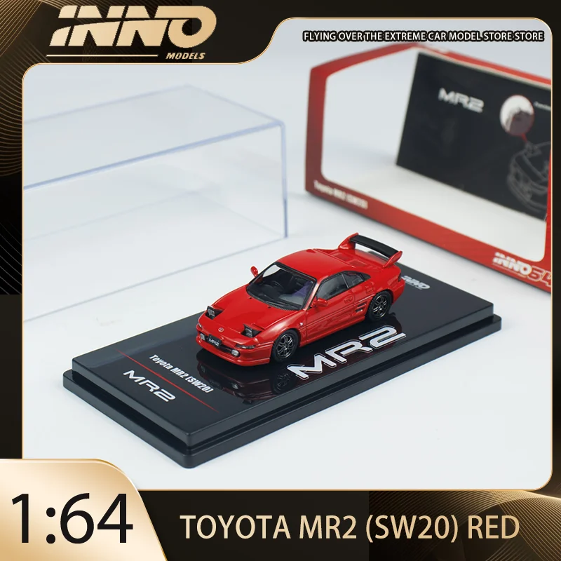 

INNO 1:64 TOYOTA MR2 (SW20) Red Alloy Premium Diecast Vehicle Model Toys Collectible Display Piece