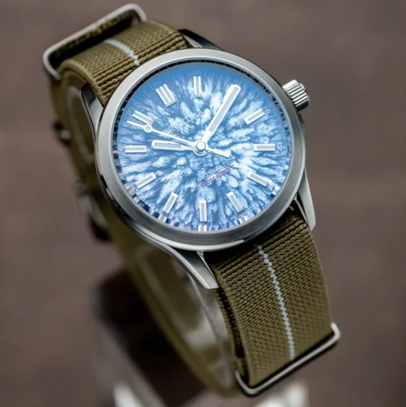 Proxima Men Automatic Watch Pilot 39mm Mechanical Wristwatch 10ATM Waterproof BGW-9 Luminous Sapphire 