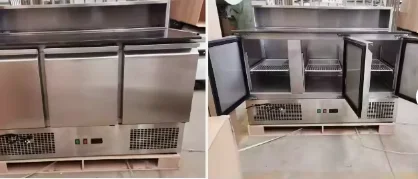 Refrigeration Equipment Kitchen Table  Refrigerator Chiller Restaurant Under Counter Salad Freezer Chiller