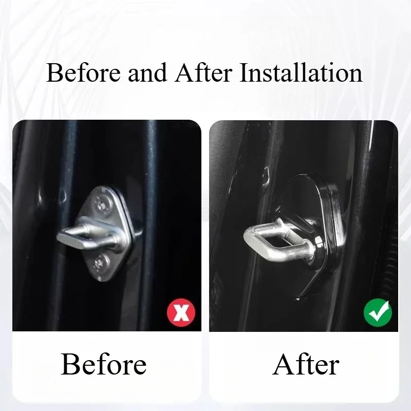 For Lynk & Co 900 Car Door Lock Cover, Original Color Door Lock Buckle Protector, Anti-Scratch Anti-Rust Interior Accessories