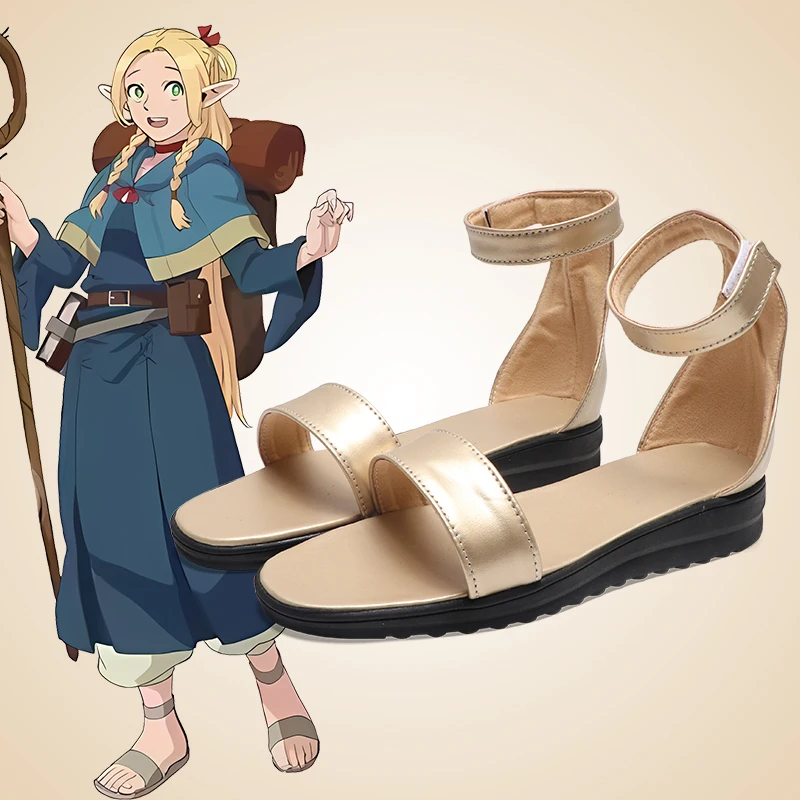 Marcille Donato Cosplay Shoes Delicious in Dungeon Halloween Party Role Play Shoes for Women Girls