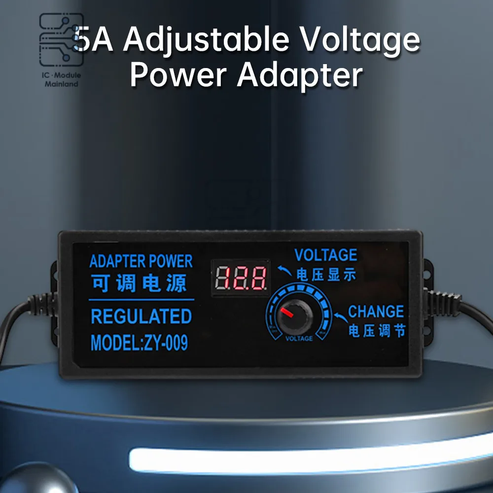 AC100-240V to DC 3V 5V 6V 9V 12V 15V 18V 24V 5A Regulated Power Adapter High Power Switching Power Supply