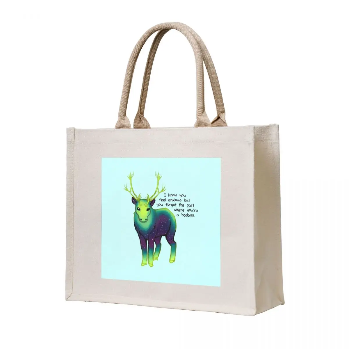 

The Part Where You're a Badass Galaxy Caribou Tote Bag Eco bag woman shopping bag Lady bags