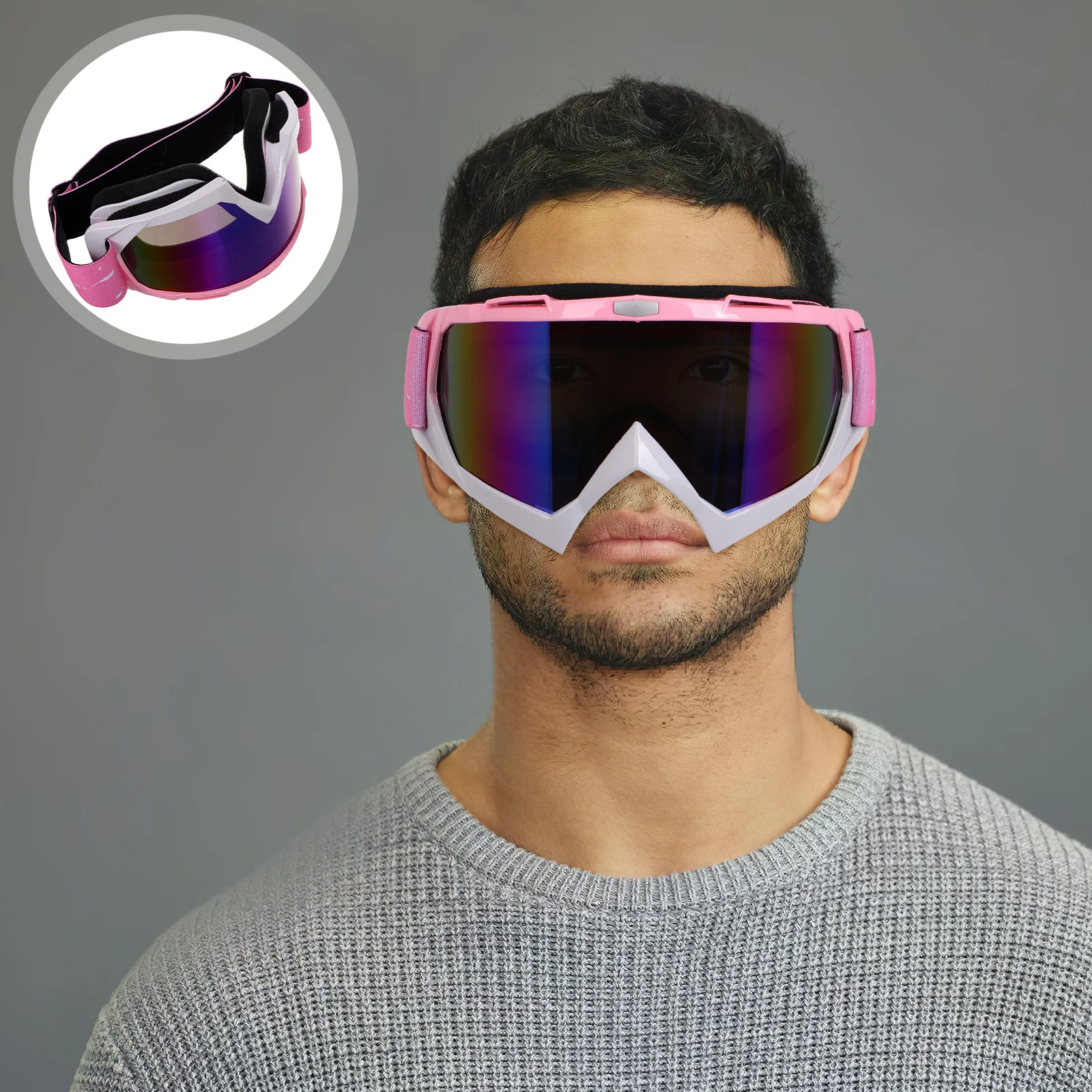 

Vintage Motorcycle Goggles Dirt Bike Eyewear Protective Sunglasses Cycling Skiing Snowboarding Atv Riding Windproof Dustproof