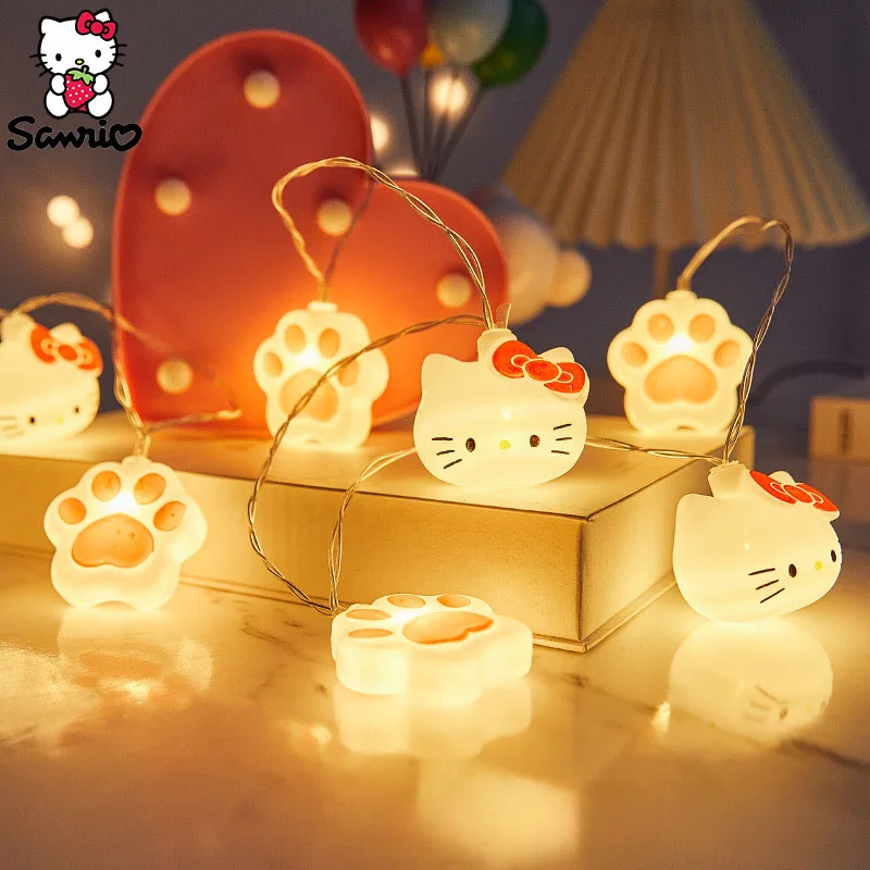 Sanrio Accessories Led String Lights Outdoor Hello Kitty Things Cinnamoroll Light String Christmas Tree Party Decoration Kid Toy