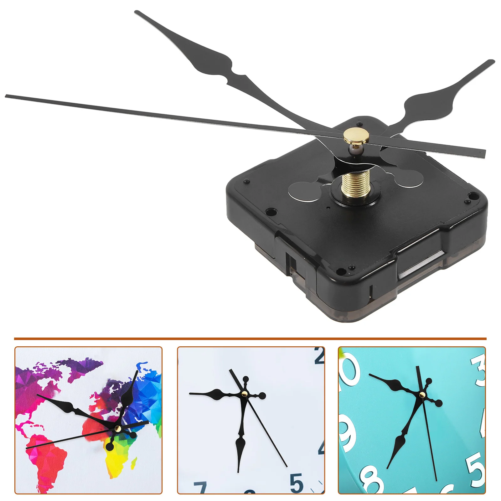 

1Set Quartz Clock Movement Replacement Mechanism Kit for Operated Wall Clocks DIY Repair and Clock Hands Installation