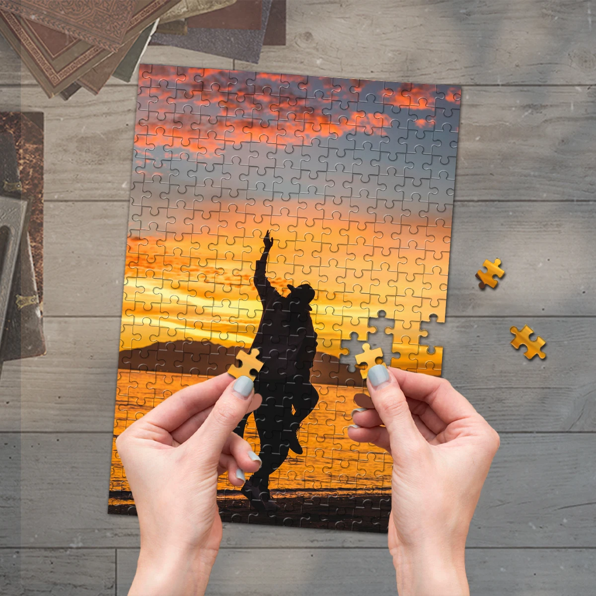 35/300/500/1019pcs Personalized Custom Photo Puzzle couple For Housewarming Bedroom/Living Room For Children's DayPuzzleCustomCu