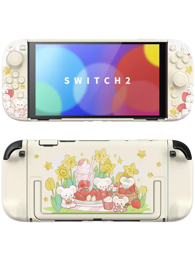 Playvital Design Switch 2 Protective Shell Cute Pet Dessert Series Customized Ns2 Protective Shell Anime Game Peripherals