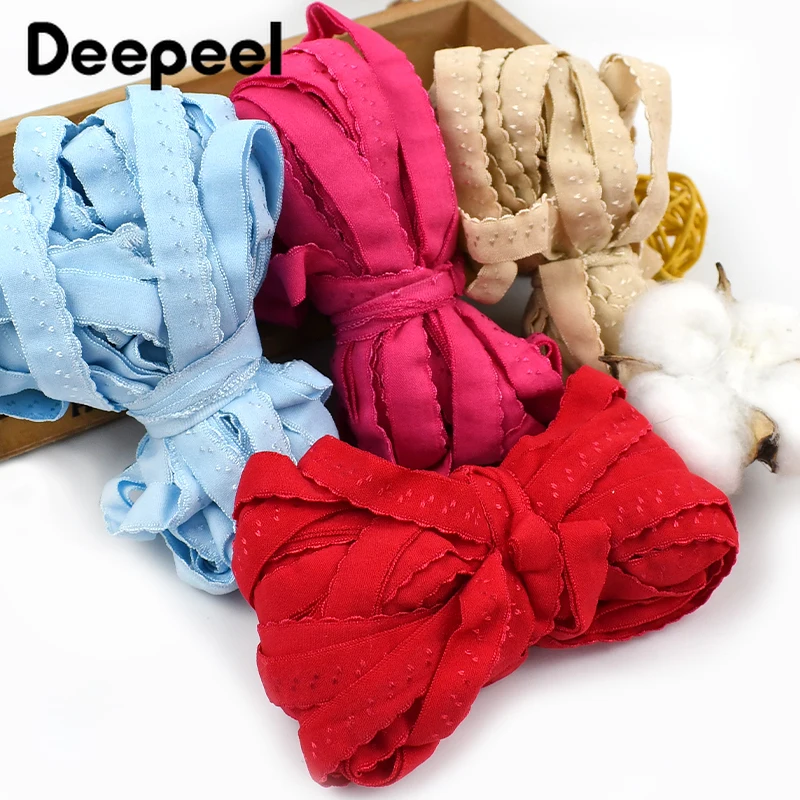 

20/40M 11mm Color Elastic Band Underwear Lace Trim Rubber Bands Bra Strap Double-layered Stretch Tape DIY Sewing Accessories
