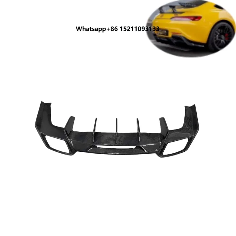 Carbon Apex Car Bumper RENN Style Carbon Fiber Body Kit Rear Lip Diffuser Spoiler with Screw Fixing for GT GTS