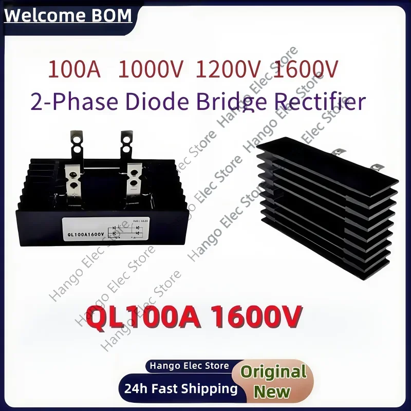 QL100A 1000V 1200V 1600V Voltage 2-Phase Diode Bridge Rectifier High Power