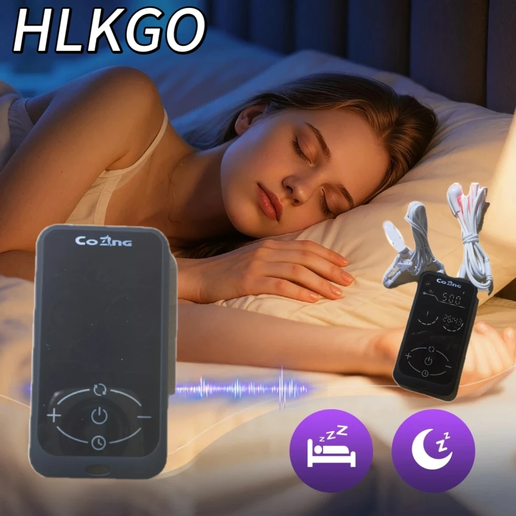 جهاز تحفيز الدماغ مكركرنت من CES للنوم السريع وتخفيف القلق وتخفيف الألم المزمن