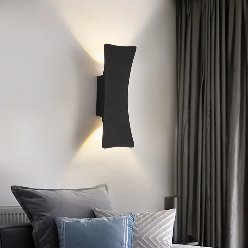 

Modern LED Wall lamp Indoor and Outdoor Waterproof white/black Minimalist Aluminum Home Light Porch Garden Light