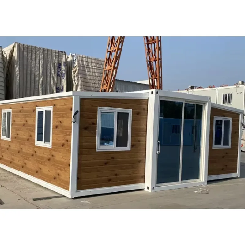 Factory Direct  Prefabricated Double Wing Folding House 20ft 40ft Casa Container  Module ContainerOffice Mobile Expandable House