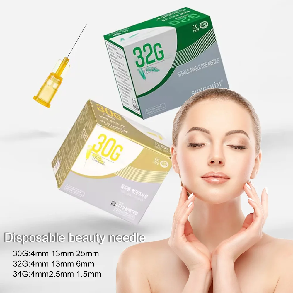 

Meso disposable painless small needle irrigator 30G, 25G, 32G, painless small needle sterile syringe tool 100pcs/Box
