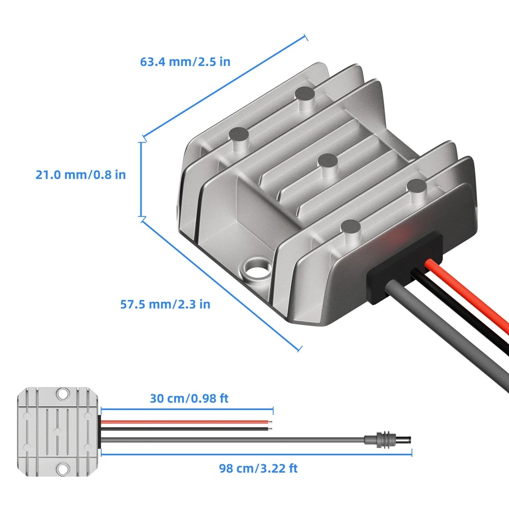 Para Starlink Mini 12V adaptador DC 12V convertidor de cable de alimentación paso hasta 30V 3.5A Kit de conversión DC enchufe macho para camión RV