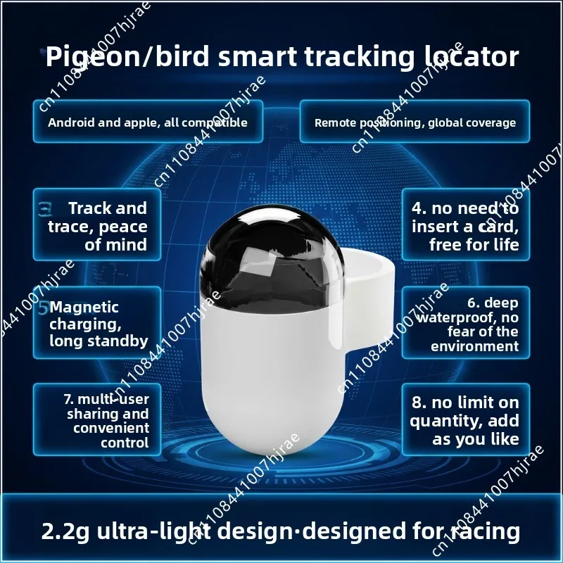 1-10Pcs professional and accurate GPS ring speed data analytics function for daily training and positioning of racing pigeons