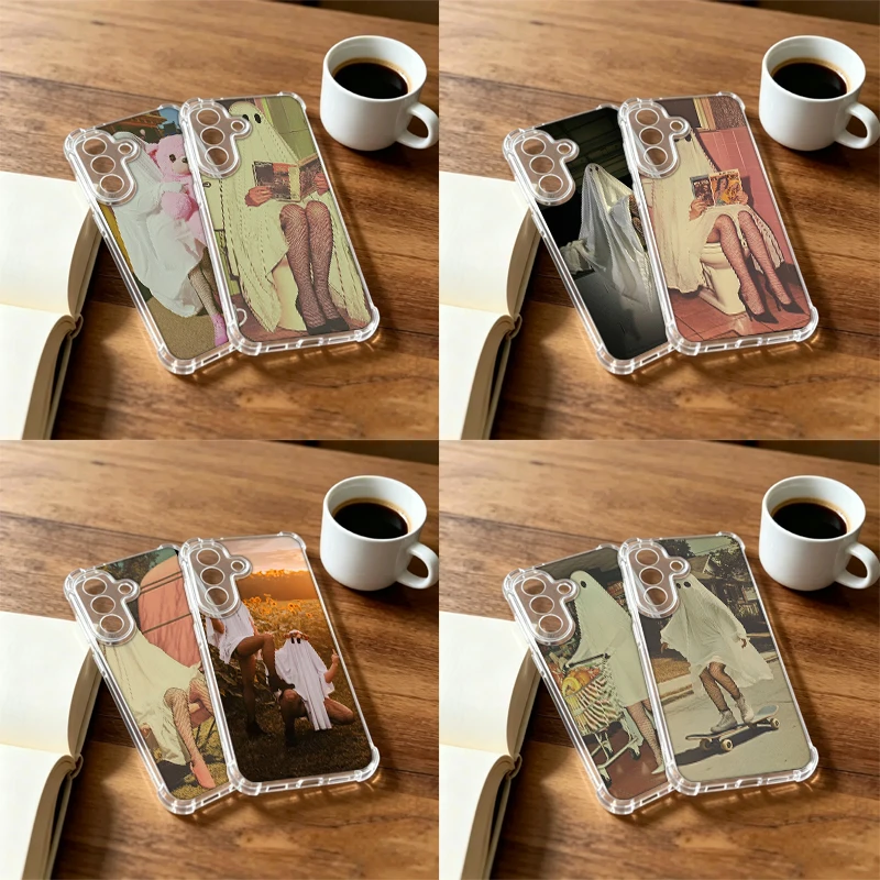 My Ghost, Lovely Ghost Phone Case For Samsung A12 A13 A14 A22 A23 A24 A32 A33 A34 A52 A53 A54 Galaxy A02S A03CORE A04E A04S NOTE
