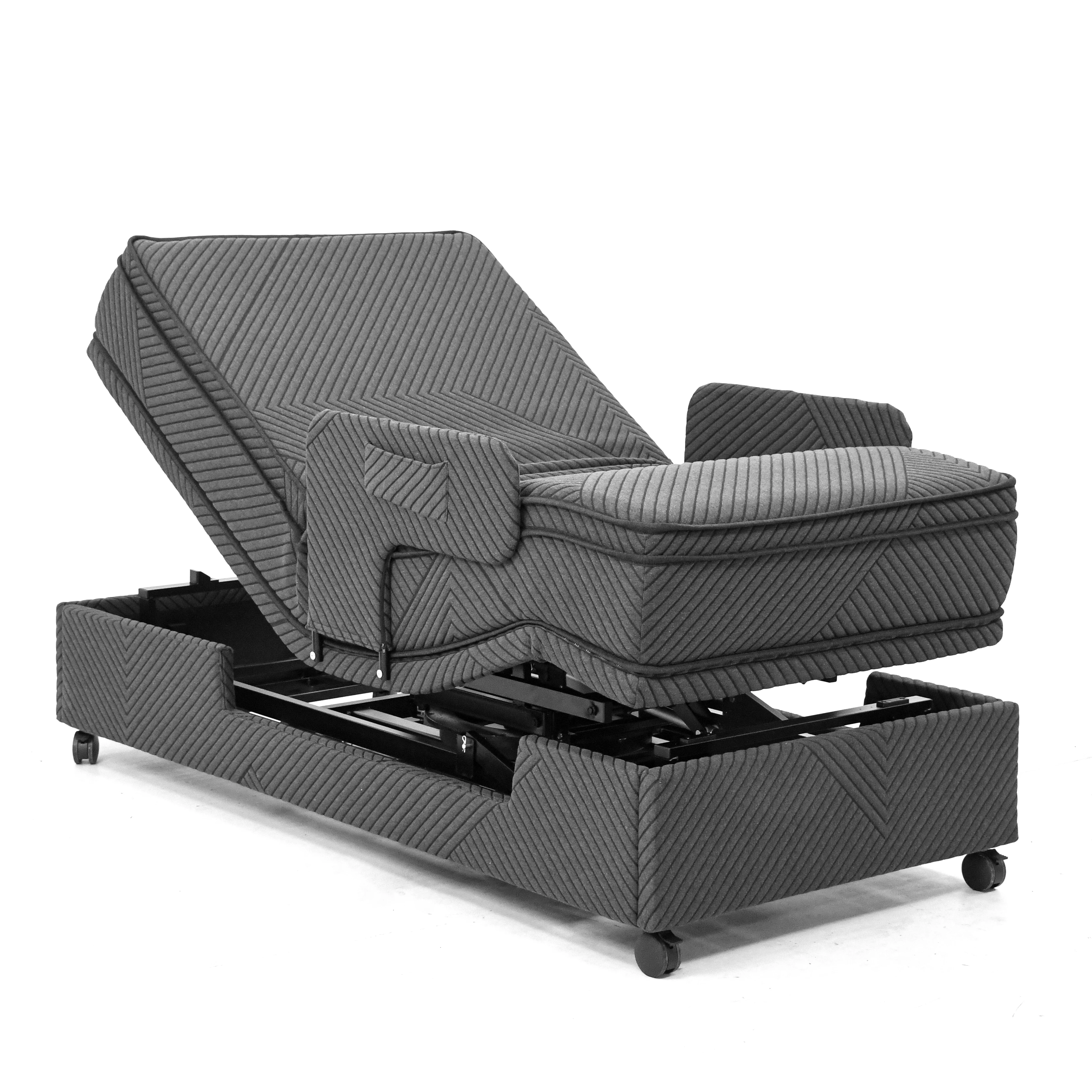 Home Nursing Elderly Adjustable Rotate Stand up Rotobed Bed Frame Hi Low Bed Electric Adjustable Rotation Bed