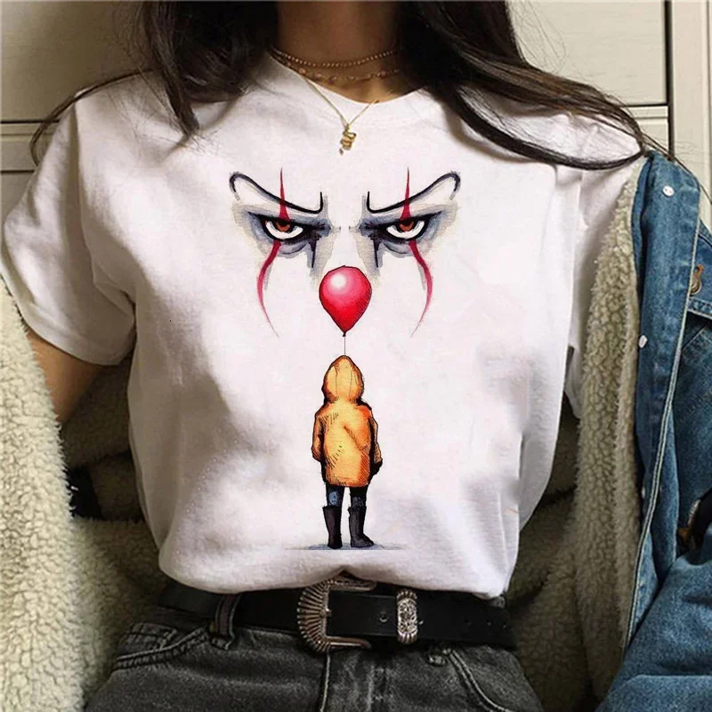 2021 Horror Friends Pennywise Michael Myers Jason Voorhees Halloween Women T-Shirt Top Ouija T Shirt Camiseta Female Shirt