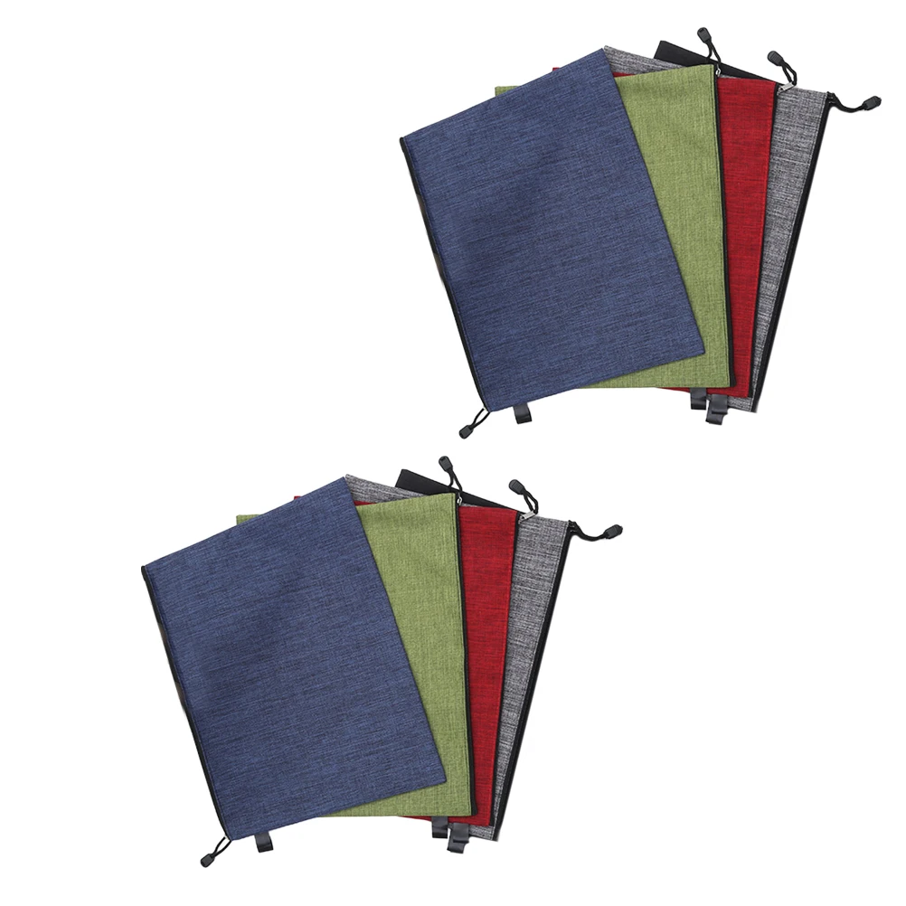 

8 PCS Zipper Bag Stationery Pen Cases and Pouches Binders for School Supplies Clear Documents Wash Women's