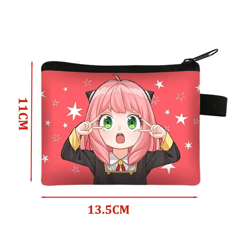 Spy X Family Aniya Portable Purse Coin Key Storage Bag Clutch Student Gift Anime