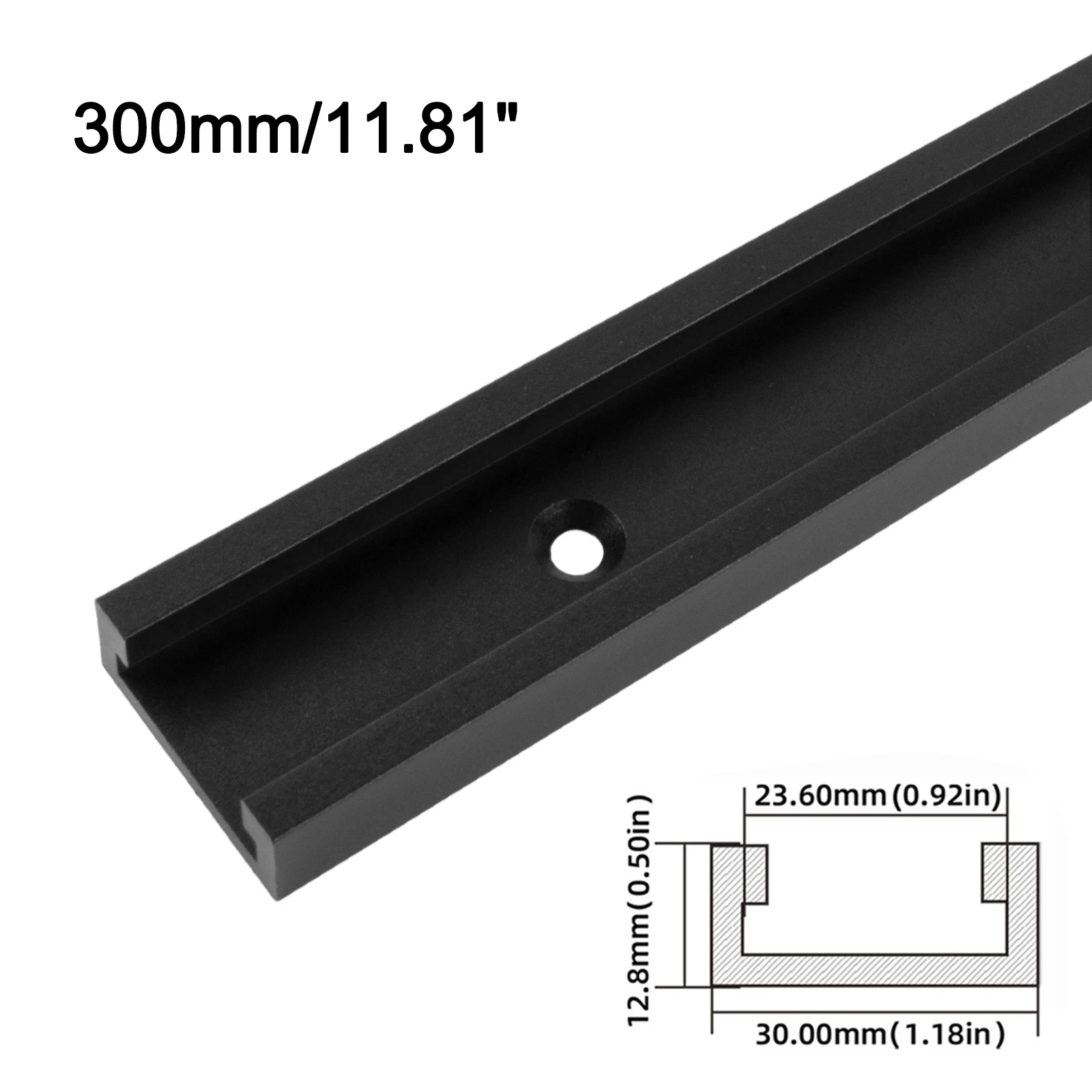 DIY Carpentry Aluminium T-Track DIY Woodworking Aluminium Alloy Woodworking Tool Convenient Woodworking Tool 300mm Length