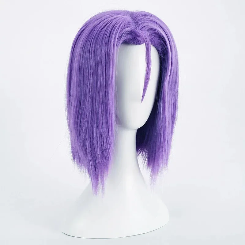 Anime Rocket Team James Cosplay Wig Purple Hair Heat Resistant Synthetic Wigs Cap Halloween Carnival Party Prop