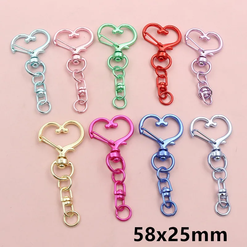5 قطعة مزيج عشوائي القلب شكل نجمة المفاجئة هوك الزناد كليب أبازيم ل المفاتيح مشبك قفل السنانير DIY بها بنفسك صنع المجوهرات اكسسوارات #6