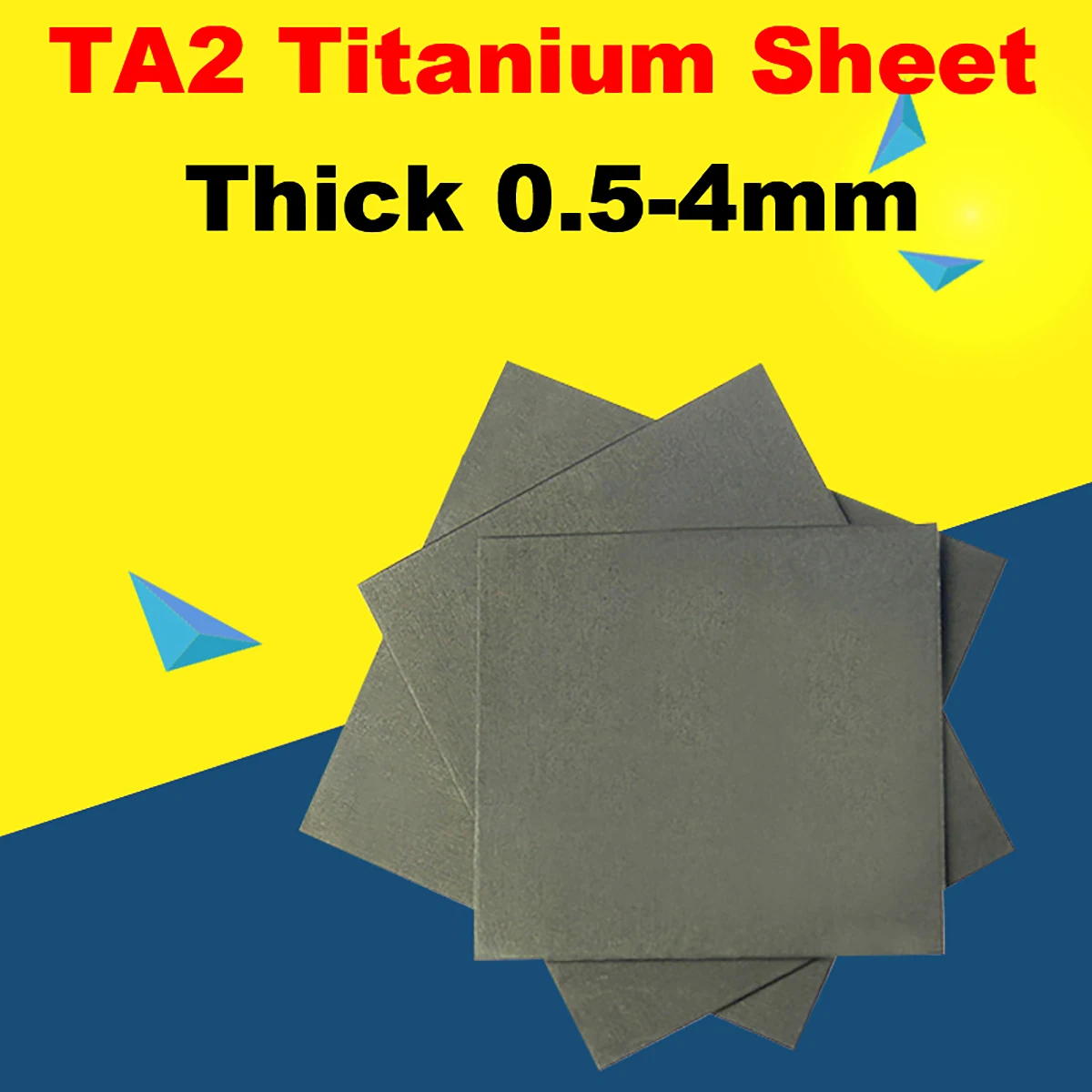 

TA2 Titanium Sheet High Purity Titanium Ti Plate 0.5mm- 4mm Thickness 100x100/100x200/150x150/200x200/200x300/200x400/200x500mm