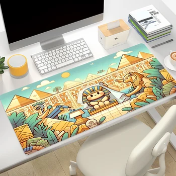 Pharaohs Anime Mouse Pad 900x400 History Diy Gaming Computer Mat Table Accessories Office Desktop Pc Gamer Egyptian Mousepad Mats