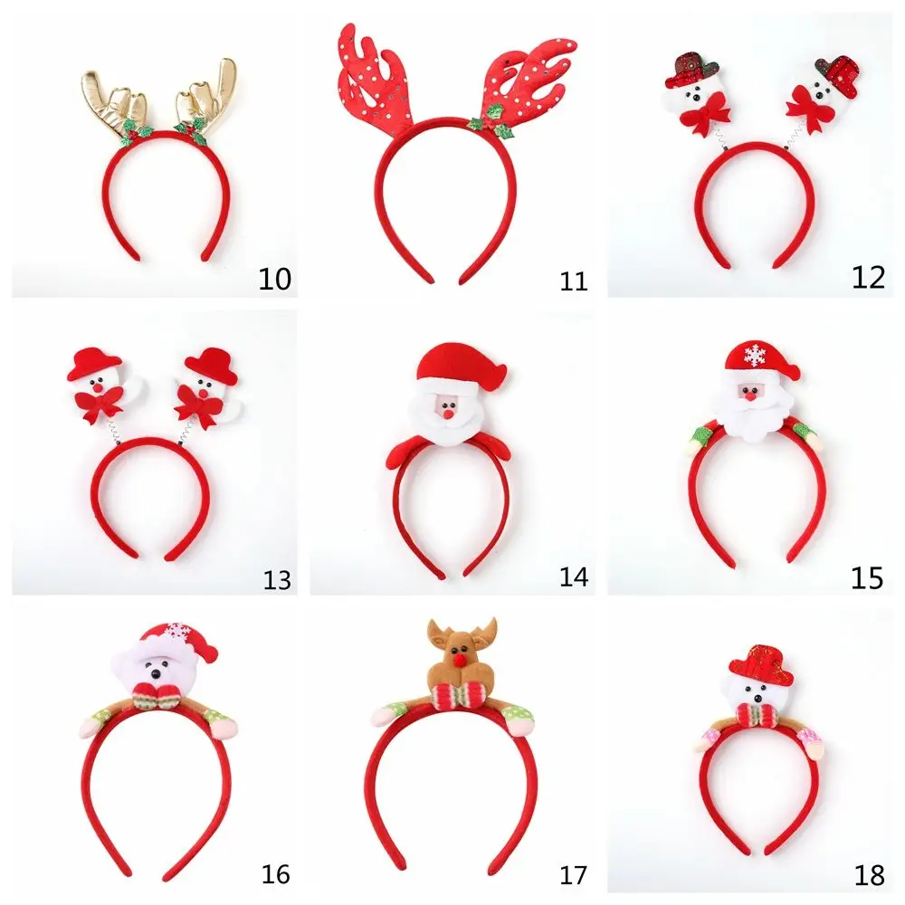 Cosplay Elk Antlers Ornaments Santa Hair Accessories Reindeer Headwear Christmas Decorations Christmas Headbands Xmas Hairband