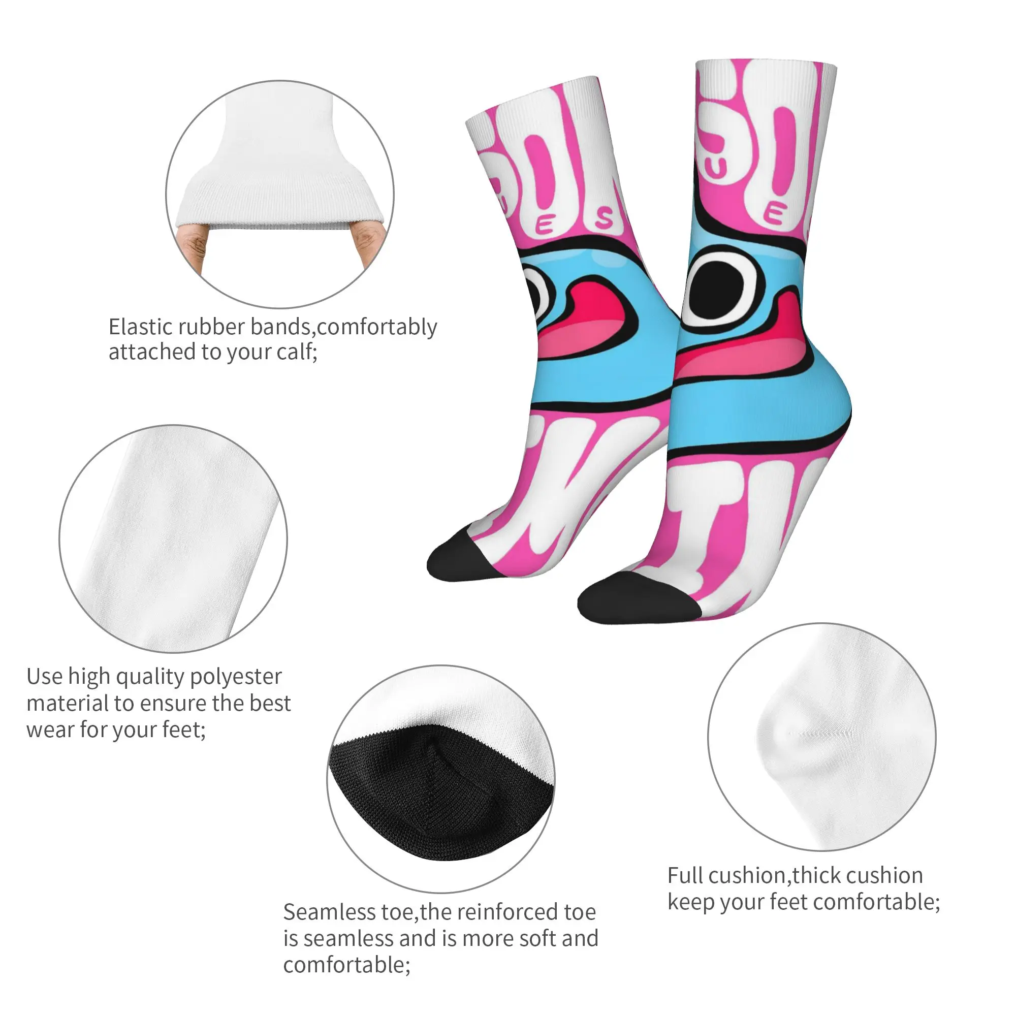 New Men's Socks Casual Dragons Quests Game Sock Polyester Slime Skateboard Women's Socks Spring Summer Autumn Winter