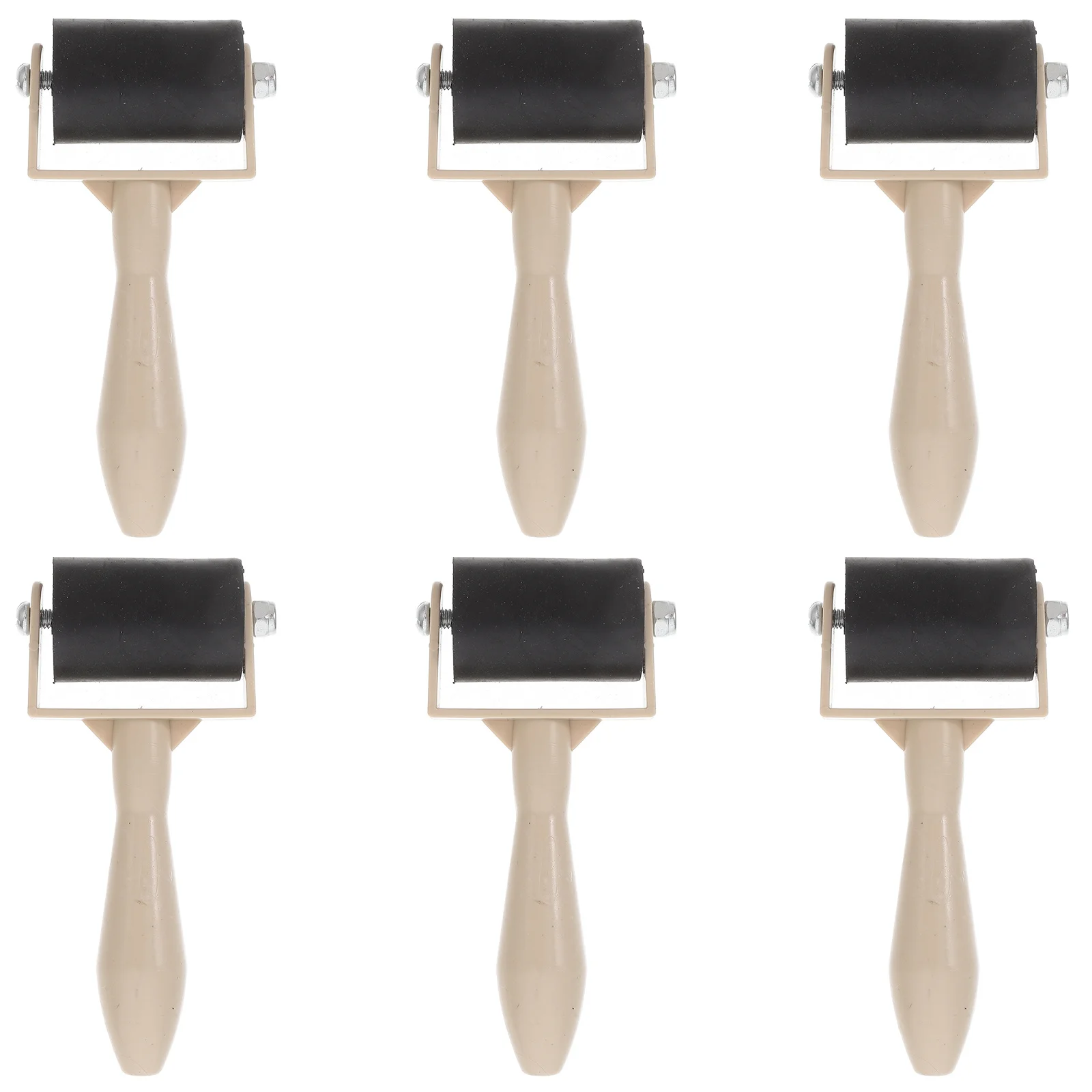 

6Pcs Roller Printmaking Rubber Ink Applicator Portable for Painting Crafting Printing Art Supplies Rollers
