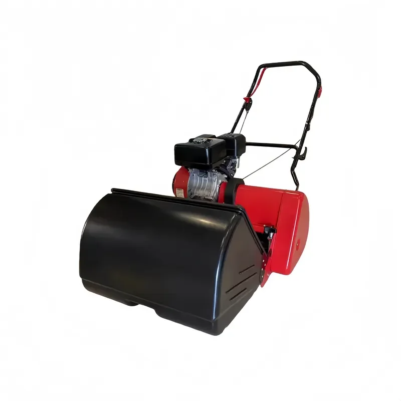 20 Inch Hand Push Reel Cylinder Mower with Petrol Engine for Lawn Golf Field Grass Cutting
