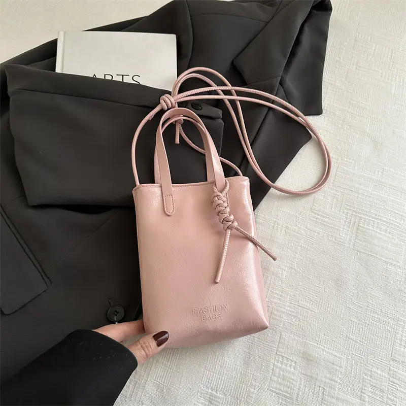 

Mini Crossbody Bag for Women PU Leather New Fashion Luxury Shoulder Bags Female Simple Retro Handbags and Purses Phone Pouch