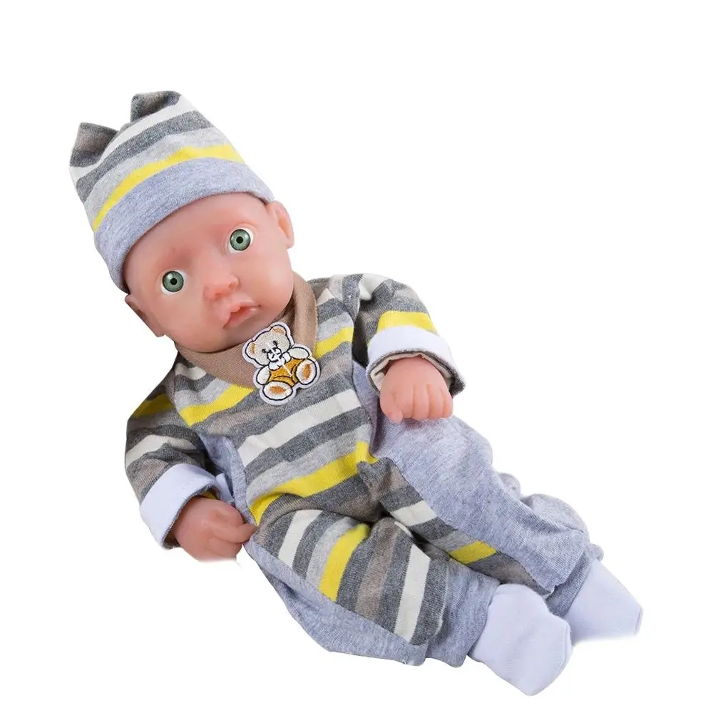 IVITA WB1504 28cm 0.85kg High Quality Silicone Alive Dolls Reborn Baby Born Full Munecas Bath Lifelike Boy for Dink Family Toys